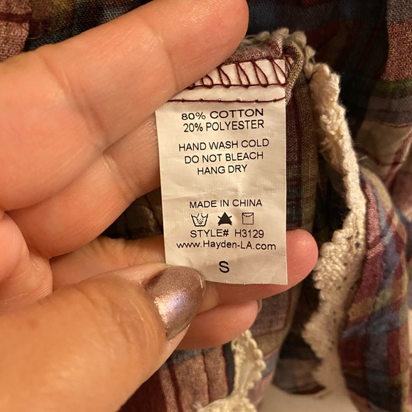 NWT Plaid Tank S - Picture 6 of 6